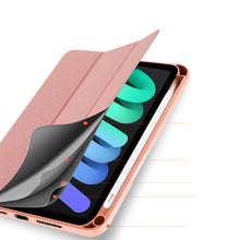 Заредете изображение във визуализатора на галерията – DUX DUCIS Domo Tablet Cover with Multi-angle Stand and Smart Sleep Function for iPad mini 2021 pink - TopMag
