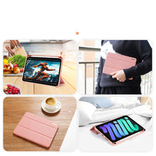 Заредете изображение във визуализатора на галерията – DUX DUCIS Domo Tablet Cover with Multi-angle Stand and Smart Sleep Function for iPad mini 2021 pink - TopMag
