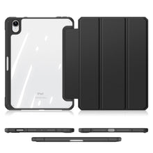 Заредете изображение във визуализатора на галерията – Dux Ducis Toby armored tough Smart Cover for iPad mini 2021 with a holder for Apple Pencil black - TopMag
