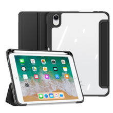 Заредете изображение във визуализатора на галерията – Dux Ducis Toby armored tough Smart Cover for iPad mini 2021 with a holder for Apple Pencil black - TopMag

