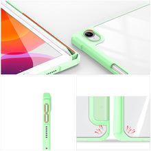 Заредете изображение във визуализатора на галерията – Dux Ducis Toby armored tough Smart Cover for iPad mini 2021 with a holder for Apple Pencil green - TopMag
