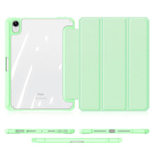 Заредете изображение във визуализатора на галерията – Dux Ducis Toby armored tough Smart Cover for iPad mini 2021 with a holder for Apple Pencil green - TopMag
