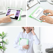 Заредете изображение във визуализатора на галерията – Dux Ducis Toby armored tough Smart Cover for iPad mini 2021 with a holder for Apple Pencil green - TopMag
