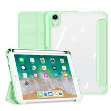 Заредете изображение във визуализатора на галерията – Dux Ducis Toby armored tough Smart Cover for iPad mini 2021 with a holder for Apple Pencil green - TopMag
