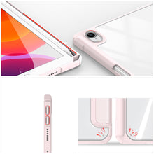 Заредете изображение във визуализатора на галерията – Dux Ducis Toby armored tough Smart Cover for iPad mini 2021 with a holder for Apple Pencil pink - TopMag
