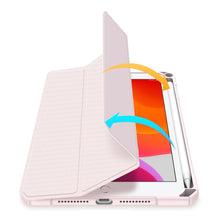 Заредете изображение във визуализатора на галерията – Dux Ducis Toby armored tough Smart Cover for iPad mini 2021 with a holder for Apple Pencil pink - TopMag
