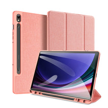 Заредете изображение във визуализатора на галерията – Dux Ducis Domo Samsung Galaxy Tab S9 FE case with stand - pink
