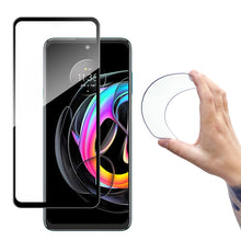 Заредете изображение във визуализатора на галерията – Wozinsky Full Cover Flexi Nano Glass Hybrid Screen Protector with frame for Motorola Moto Edge 20 Lite black - TopMag
