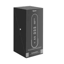 Заредете изображение във визуализатора на галерията – Baseus multifunctional HUB 3x USB 3.2 Gen 1 / 2x USB Type C / SD and micro SD card reader / AUX / 2x DisplayPort / 2x HDMI / RJ45 1Gbps Power Delivery 100W (EU / CN / UK plug set) gray (CAHUB-DG0G) - TopMag
