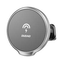 Заредете изображение във визуализатора на галерията – Dudao 15W Qi Wireless Car Charger for iPhone (Series 12 and Newer) MagSafe Compatible Magnetic Ventilation Grille Holder Black (F13XS black) - TopMag
