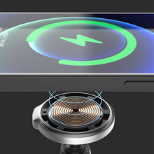 Заредете изображение във визуализатора на галерията – Dudao 15W Qi Wireless Car Charger for iPhone (Series 12 and Newer) MagSafe Compatible Magnetic Ventilation Grille Holder Black (F13XS black) - TopMag
