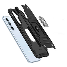 Заредете изображение във визуализатора на галерията – Wozinsky Ring Armor case for Samsung Galaxy A34 5G armored cover magnetic holder ring black
