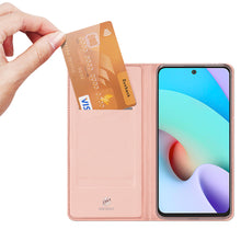 Заредете изображение във визуализатора на галерията – Dux Ducis Skin Pro Bookcase type case for Xiaomi Redmi 10 pink - TopMag
