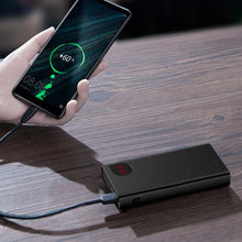 Заредете изображение във визуализатора на галерията – Baseus Adaman powerbank 20000mAh 22.5W 2x USB / USB Type C Power Delivery Quick Charge black (PPAD000101) - TopMag
