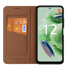 Заредете изображение във визуализатора на галерията – Dux Ducis Skin X2 Case for Xiaomi Redmi Note 12 5G / Poco X5 5G Cover Flip Wallet Stand Brown
