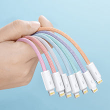 Заредете изображение във визуализатора на галерията – Baseus Dynamic Series Fast Charging Data Cable USB Typ C - Lightning Power Delivery 20W 2m green (CALD000106) - TopMag
