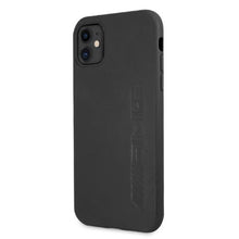 Заредете изображение във визуализатора на галерията – AMG AMHCN61DOLBK iPhone 11 6,1" czarny/black hardcase Leather Hot Stamped - TopMag
