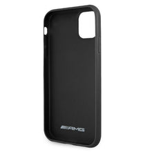 Заредете изображение във визуализатора на галерията – AMG AMHCN61DOLBK iPhone 11 6,1" czarny/black hardcase Leather Hot Stamped - TopMag
