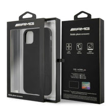 Заредете изображение във визуализатора на галерията – AMG AMHCN61DOLBK iPhone 11 6,1" czarny/black hardcase Leather Hot Stamped - TopMag
