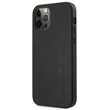 Заредете изображение във визуализатора на галерията – AMG AMHCP12LDOLBK iPhone 12 Pro Max 6,7" czarny/black hardcase Leather Hot Stamped - TopMag
