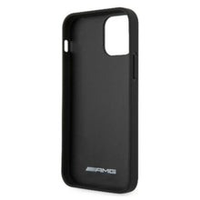 Заредете изображение във визуализатора на галерията – AMG AMHCP12MGSEBK iPhone 12/12 Pro 6,1" czarny/black hardcase Leather Debossed Lines - TopMag
