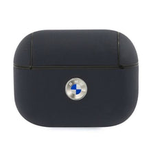 Заредете изображение във визуализатора на галерията – BMW BMAPSSLNA AirPods Pro cover granatowy/navy Geniune Leather Silver Logo - TopMag
