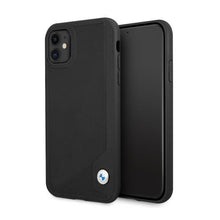 Заредете изображение във визуализатора на галерията – Etui BMW BMHCN61RCDPK iPhone 11 6,1" / Xr czarny/black hardcase Leather Deboss - TopMag
