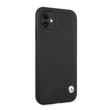 Заредете изображение във визуализатора на галерията – Etui BMW BMHCN61RCDPK iPhone 11 6,1" / Xr czarny/black hardcase Leather Deboss - TopMag
