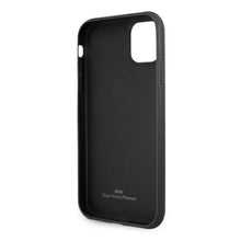 Заредете изображение във визуализатора на галерията – Etui BMW BMHCN61RCDPK iPhone 11 6,1" / Xr czarny/black hardcase Leather Deboss - TopMag
