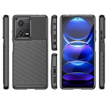 Заредете изображение във визуализатора на галерията – Thunder Case case for Xiaomi Redmi Note 12 Pro+ silicone armor case black
