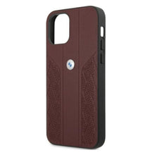 Заредете изображение във визуализатора на галерията – Etui BMW BMHCP12LRSPPR iPhone 12 Pro Max 6,7" czerwony/red hardcase Leather Curve Perforate - TopMag
