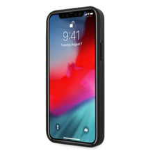 Заредете изображение във визуализатора на галерията – Etui BMW BMHCP12LRSWPK iPhone 12 Pro Max 6,7" czarny/black hardcase Leather Perforate - TopMag
