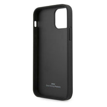 Заредете изображение във визуализатора на галерията – Etui BMW BMHCP12LRSWPK iPhone 12 Pro Max 6,7" czarny/black hardcase Leather Perforate - TopMag
