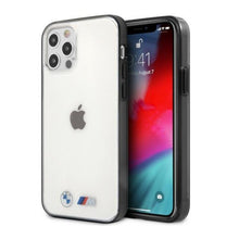 Заредете изображение във визуализатора на галерията – Etui BMW BMHCP12MMBTOK iPhone 12/12 Pro 6,1" transparent hardcase Sandblast - TopMag
