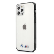 Заредете изображение във визуализатора на галерията – Etui BMW BMHCP12MMBTOK iPhone 12/12 Pro 6,1" transparent hardcase Sandblast - TopMag
