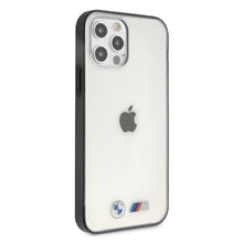 Заредете изображение във визуализатора на галерията – Etui BMW BMHCP12MMBTOK iPhone 12/12 Pro 6,1" transparent hardcase Sandblast - TopMag
