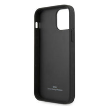 Заредете изображение във визуализатора на галерията – Etui BMW BMHCP12MRCDPK iPhone 12/12 Pro 6,1" czarny/black hardcase Leather Deboss - TopMag

