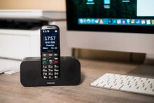 Заредете изображение във визуализатора на галерията – Mobile Phone GSM MAXCOM MM 740 BLACK + Deskop Charger with Bluetooth Speaker &amp; Radio FM
