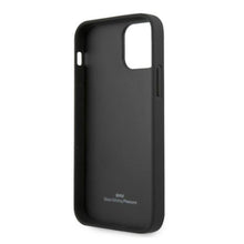 Заредете изображение във визуализатора на галерията – Etui BMW BMHCP12MRSCSK iPhone 12/12 Pro 6,1" czarny/black hardcase Leather Perforate Sides - TopMag
