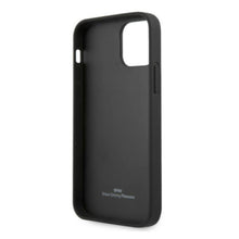 Заредете изображение във визуализатора на галерията – Etui BMW BMHCP12MRSWPK iPhone 12/12 Pro 6,1" czarny/black hardcase Leather Perforate - TopMag
