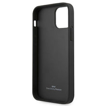 Заредете изображение във визуализатора на галерията – Etui BMW BMHCP12SRSPPK iPhone 12 mini 5,4" czarny/black hardcase Leather Curve Perforate - TopMag
