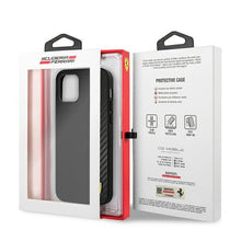 Заредете изображение във визуализатора на галерията – Ferrari FESAXHCP12SBK iPhone 12 mini 5,4" czarny/black hardcase On Track Carbon Stripe - TopMag
