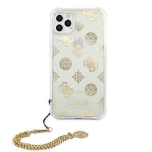 Заредете изображение във визуализатора на галерията – Guess GUHCN58KSPEGO iPhone 11 Pro 5,8" złoty/gold hardcase Peony Chain Collection - TopMag

