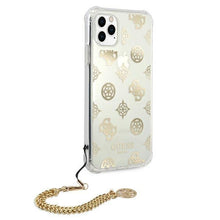 Заредете изображение във визуализатора на галерията – Guess GUHCN58KSPEGO iPhone 11 Pro 5,8" złoty/gold hardcase Peony Chain Collection - TopMag

