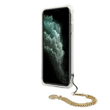 Заредете изображение във визуализатора на галерията – Guess GUHCN65KSPEGO iPhone 11 Pro Max 6,5&quot; złoty/gold hardcase Peony Chain Collection - TopMag
