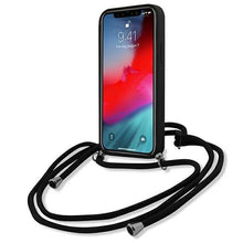 Заредете изображение във визуализатора на галерията – Karl Lagerfeld KLHCP12LWOSLFKBK iPhone 12 Pro Max 6,7" hardcase czarny/black Silicone Cord Iconik - TopMag
