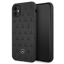 Заредете изображение във визуализатора на галерията – Mercedes MEHCN61PSQBK iPhone 11 6,1" / Xr czarny/black hardcase Leather Stars Pattern - TopMag
