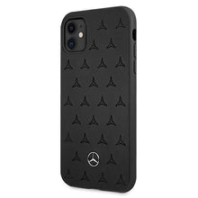 Заредете изображение във визуализатора на галерията – Mercedes MEHCN61PSQBK iPhone 11 6,1" / Xr czarny/black hardcase Leather Stars Pattern - TopMag
