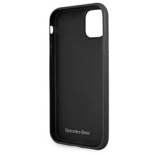 Заредете изображение във визуализатора на галерията – Mercedes MEHCN61PSQBK iPhone 11 6,1" / Xr czarny/black hardcase Leather Stars Pattern - TopMag
