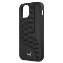 Заредете изображение във визуализатора на галерията – Mercedes MEHCP12MCDOBK iPhone 12/12 Pro 6,1" czarny/black hardcase Leather Perforated Area - TopMag
